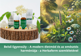 Belső Egyensúly – A modern életmód és az emésztés harmóniája - a Herbaferm szemléletével Belső Egyensúly – A modern életmód és az emésztés harmóniája - a Herbaferm szemléletével